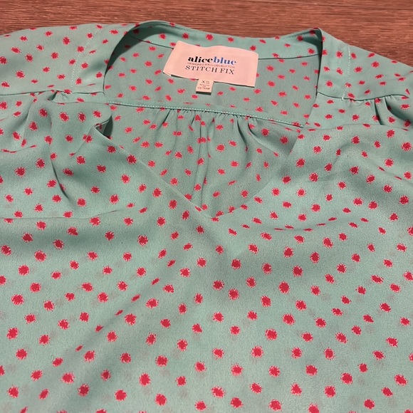 Alice blue designed for stitch fix blouse - Picture 3 of 10